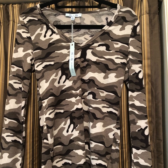 Beautiful Camo LS T-shirt - Picture 1 of 3